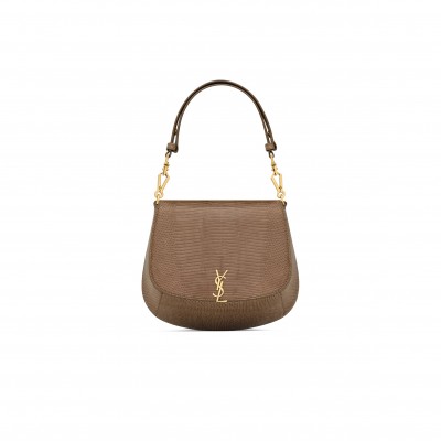 YSL MINI VOLTAIRE TOP HANDLE BAG IN LIZARD 848270EAA2N2100 (21*17.5*8cm)
